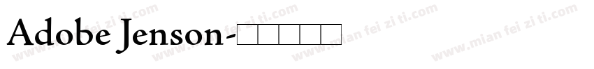 Adobe Jenson字体转换